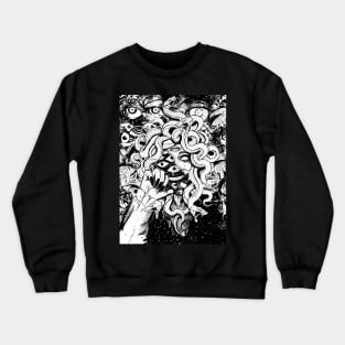 Gothic Manga Medusa - Greek Mythology Lover Snakes Serpens Crewneck Sweatshirt